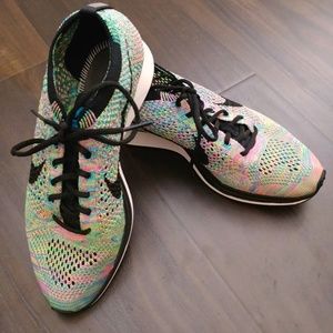 Nike Flyknit Racer Rainbow Shoe